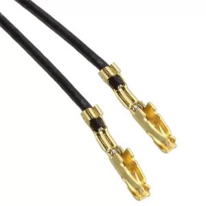 Black gold plated 24 AWG jumper lead socket to socket source supplier